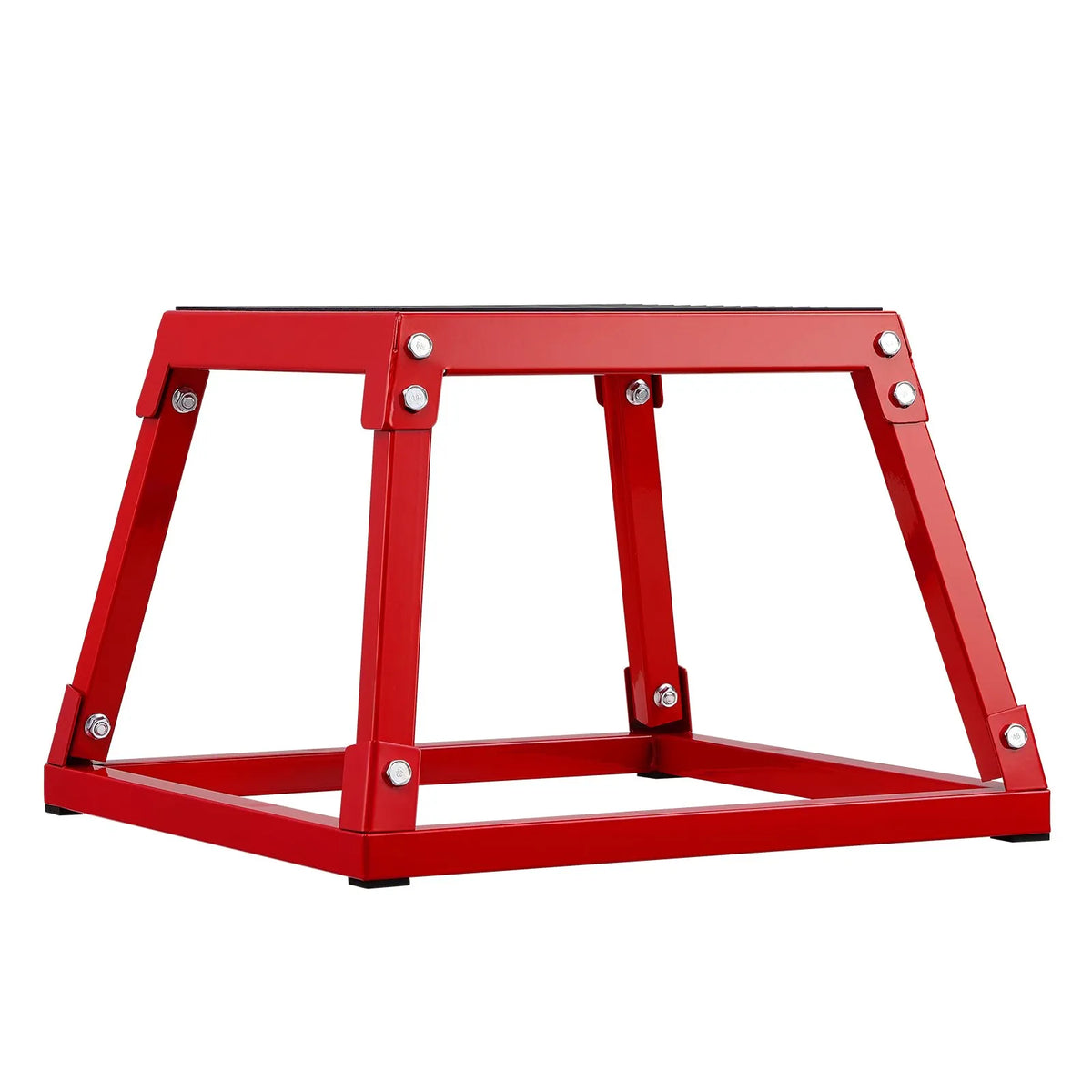 VEVOR Plyometric Jump Box 30 cm, Steel, Non-Slip Surface, Red