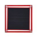 Plyometriskā lēcienu kaste 30 cm, tērauda neslīdoša platforma mājas treniņiem, sarkana