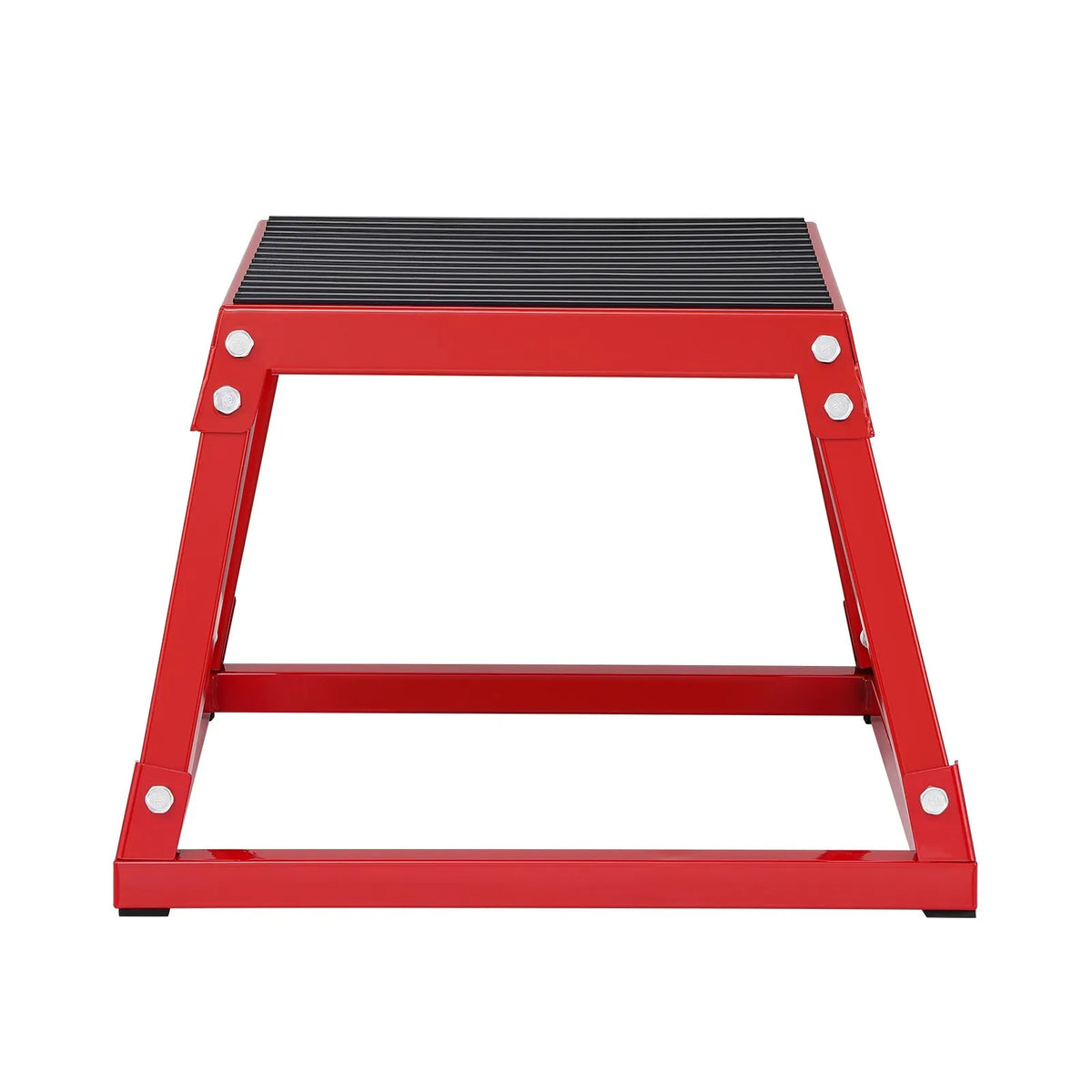 VEVOR Plyometric Jump Box 30 cm, Steel, Non-Slip Surface, Red