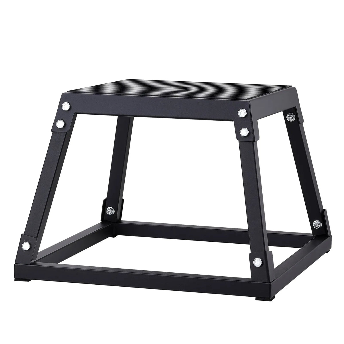 VEVOR Plyometric Jump Box 30 cm, Steel, Non-Slip Surface, Black