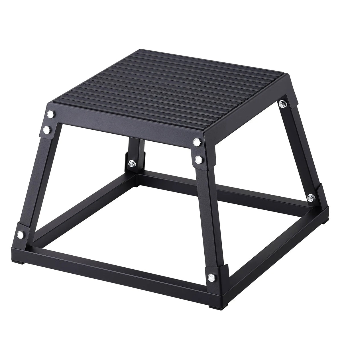 VEVOR Plyometric Jump Box 30 cm, Steel, Non-Slip Surface, Black