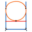 VEVOR Suņu veiklības treniņu aprīkojuma komplekts, 4 gab. ar šķēršļiem, lēciena gredzenu un pauzes kastīti