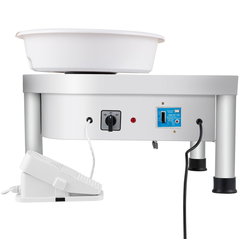 VEVOR Keramikas Virpa – 25 cm Elektriskā Podniecības Formēšanas Mašīna (280W) ar Pedāli un Noņemamu Bļodu