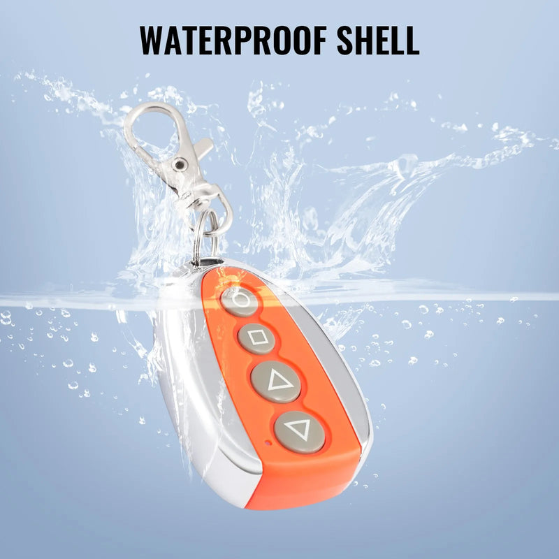 VEVOR Bīdāmo vārtu atvērēja tālvadības pults, darbības rādiuss 40 m, 4 pogu automātiskā garāžas un piebraucamo vārtu pults, daudzkanālu elektrisko vārtu drošības atslēga