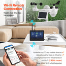 7 in 1 Wi-Fi laika stacijas ar bezvadu āra sensoru un 178 mm TFT displeju