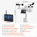 7 in 1 Wi-Fi laika stacijas ar bezvadu āra sensoru un 178 mm TFT displeju