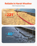 VEVOR 6,1 m (20 ft) saules paneļu pagarinātājkabelis ar sieviešu un vīriešu savienotājiem, 10 AWG / 6 mm², 1 pāris.