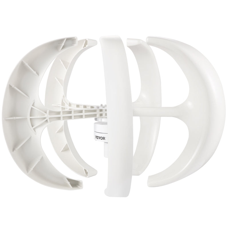 400W 12V vertikālais vējaģenerators ar laternas dizainu, 5 neilona lāpstiņas