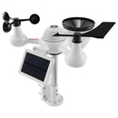 VEVOR 7-in-1 Wi-Fi  laikapstākļu stacija iekštelpām un ārā, 19,1 cm  krāsu displejs, ar saules enerģijas bezvadu ārējo sensoru un trauksmes brīdinājumiem, paredzēts temperatūras, mitruma, vēja ātruma/virziena un nokrišņu mērīšanai