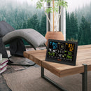 VEVOR 7-in-1 Wi-Fi  laikapstākļu stacija iekštelpām un ārā, 19,1 cm  krāsu displejs, ar saules enerģijas bezvadu ārējo sensoru un trauksmes brīdinājumiem, paredzēts temperatūras, mitruma, vēja ātruma/virziena un nokrišņu mērīšanai
