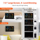 7-in-1 bezvadu laika apstākļu stacija ar 19 cm krāsu displeju, iekštelpu un āra temperatūras, mitruma, vēja, nokrišņu un UV rādījumu uzraudzībai ar prognožu un trauksmes funkcijām