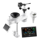 7-in-1 Wi-Fi laika apstākļu stacijas komplekts ar lietotni, 190,5 mm displejs, bezvadu saules sensors, baseina termometrs un nokrišņu mērītājs