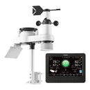 7-in-1 Wi-Fi laika apstākļu stacija ar 177,8 mm TFT displeju, bezvadu saules sensoru, nokrišņu mērītāju, vēja ātruma un virziena, temperatūras, mitruma un nokrišņu uzraudzību iekštelpās un āra apstākļos