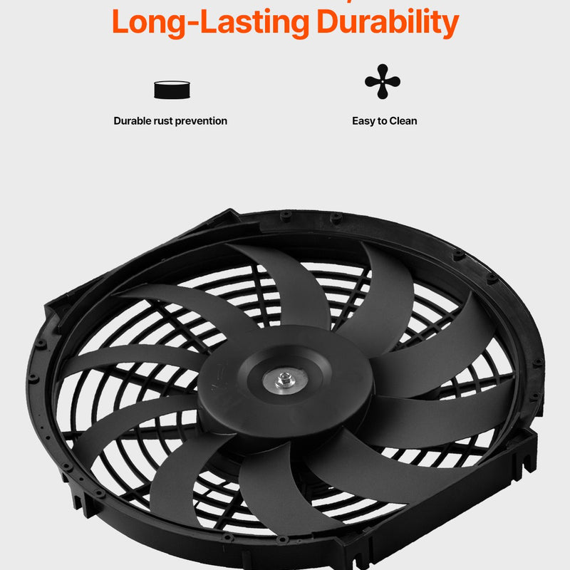 VEVOR 30 cm sienas stiprināmais bēniņu ventilaatorid, 2210 m³/h, ar regulējamu termostatu