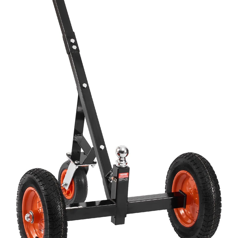 Piekabes pārvietošanas ratiņi, kravnesība 453 kg, regulējams augstums 42,4–55,8 cm, 50 mm sakabes lodveida gals, 35,5 cm riepas