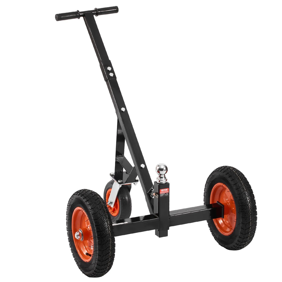 Piekabes pārvietošanas ratiņi, kravnesība 453 kg, regulējams augstums 42,4-55,8 cm, 50 mm sakabes lodveida gals, 35,5 cm riepas
