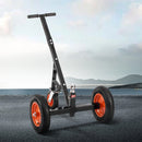 Piekabes pārvietošanas ratiņi, kravnesība 453 kg, regulējams augstums 42,4–55,8 cm, 50 mm sakabes lodveida gals, 35,5 cm riepas