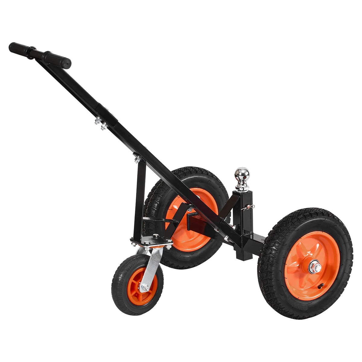 Piekabes pārvietošanas ratiņi, kravnesība 453 kg, regulējams augstums 42,4-55,8 cm, 50 mm sakabes lodveida gals, 35,5 cm riepas