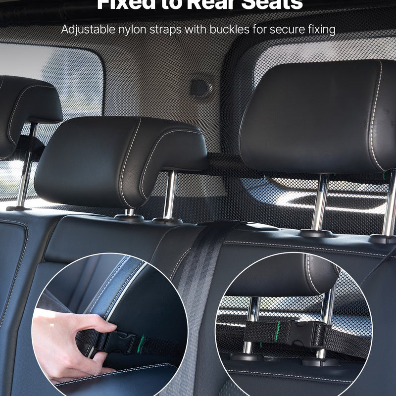 VEVOR suņa auto barjera, 1168 mm auto dalītājs, dzīvnieku barjera bagāžniekam