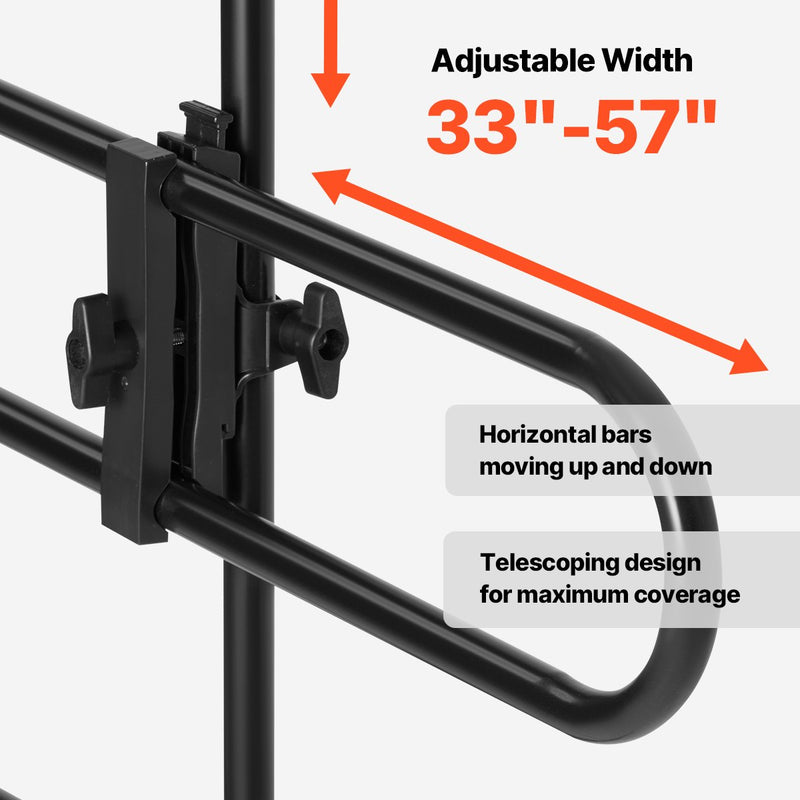 VEVOR Regulējama metāla auto siena suņiem, universāli piemērojama