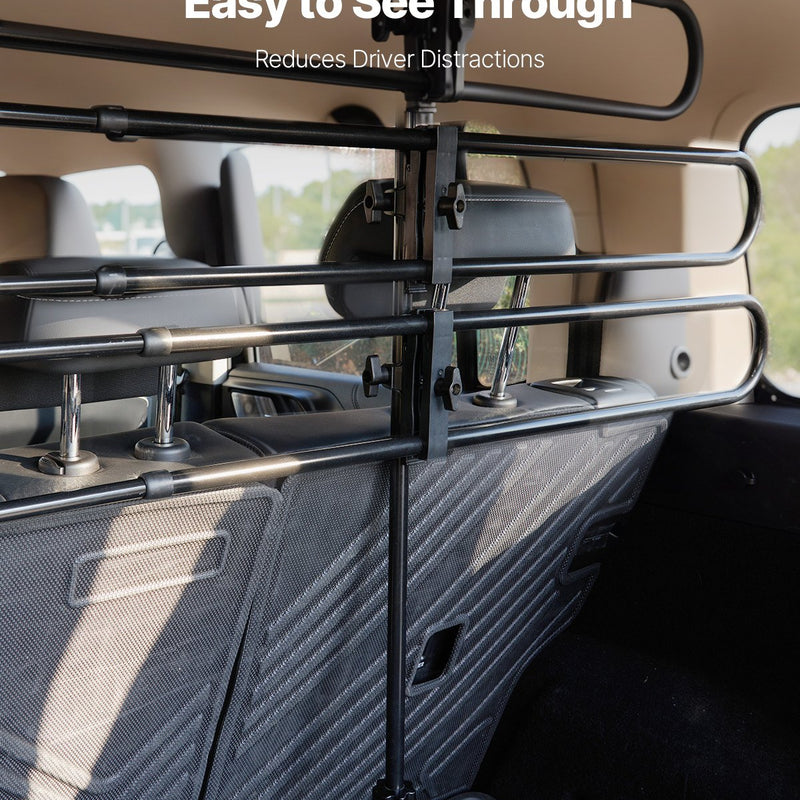 VEVOR Regulējama metāla auto siena suņiem, universāli piemērojama