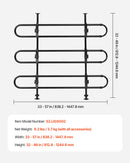 VEVOR Regulējama metāla auto siena suņiem, universāli piemērojama