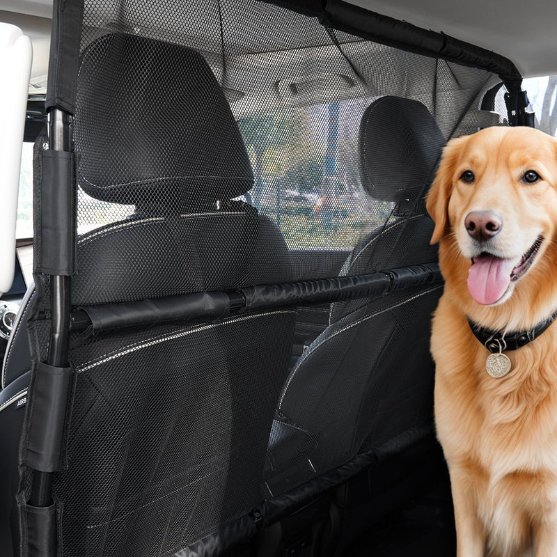 VEVOR suņa auto barjera, 1422 mm plaša, priekšējo sēdekļu uzstādīšana, auto dalītājs SUV