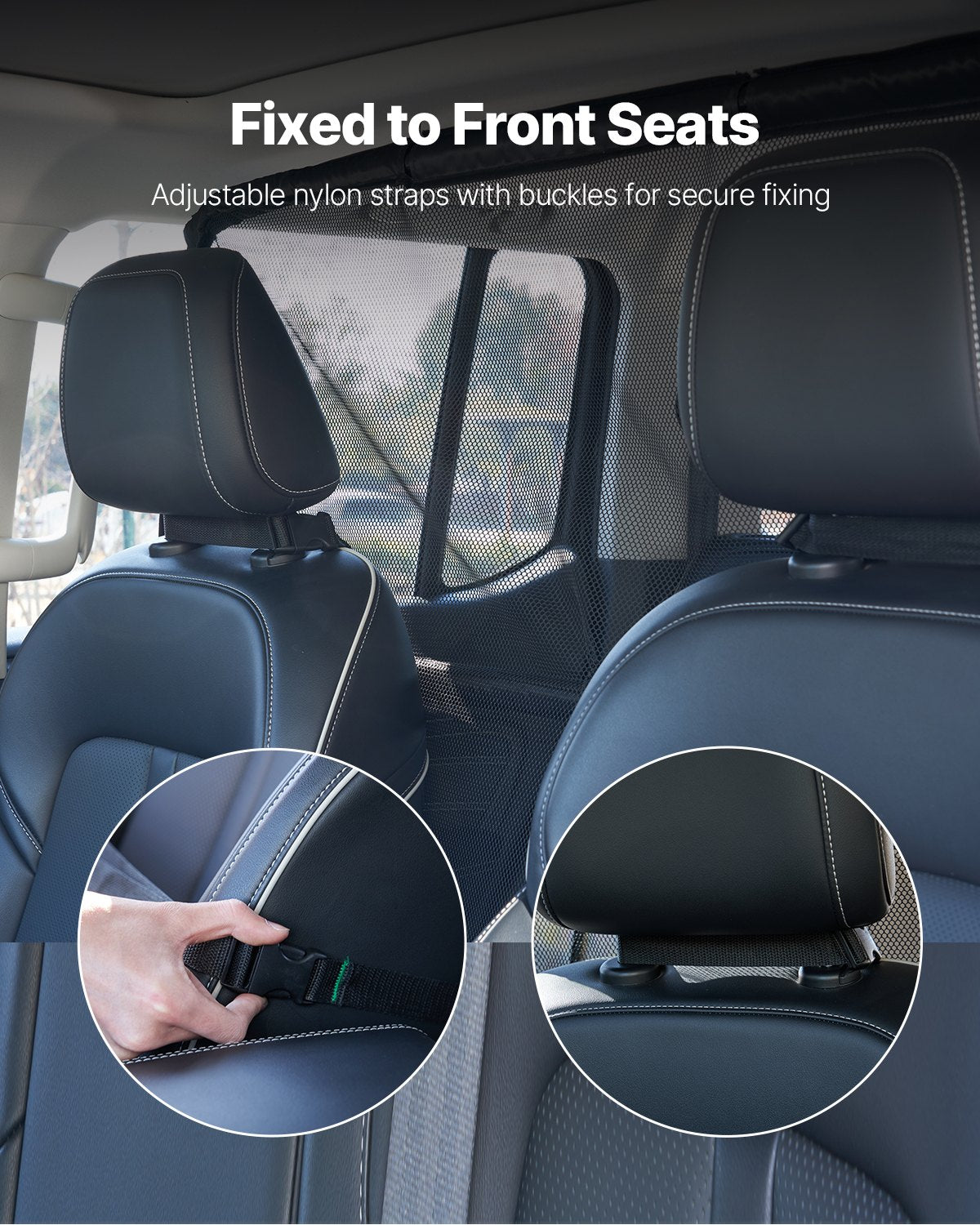 VEVOR Dog Car Barrier for Front Seats SUV, 142 cm