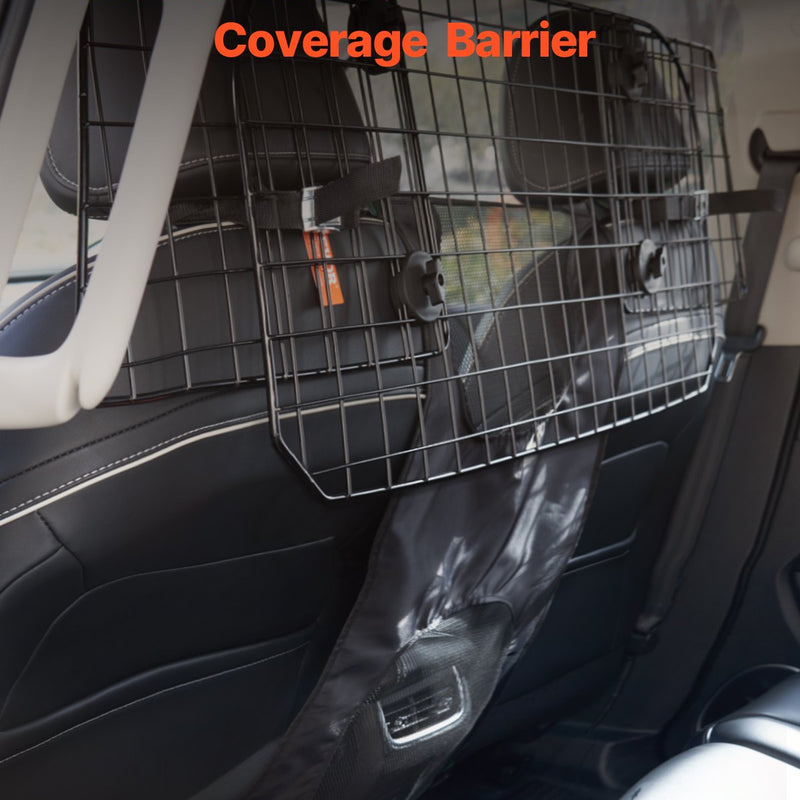 VEVOR suņa auto barjera, 900 mm - 1540 mm regulējams dzīvnieku dalītājs vārtiem kravas automašīnām un SUV