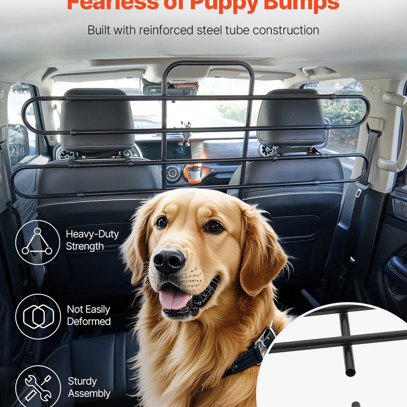 VEVOR metāla suņa auto barjera, regulējama