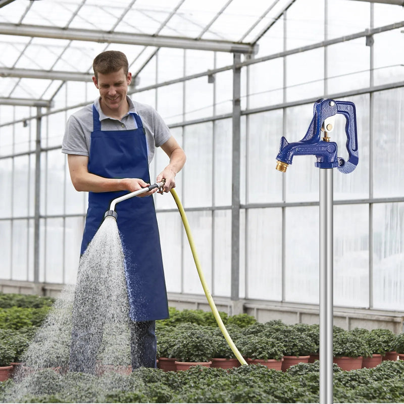 VEVOR salaizturīgs dārza ūdens krāns, 160 cm garums, 91 cm ierakuma dziļums, čuguna korpuss