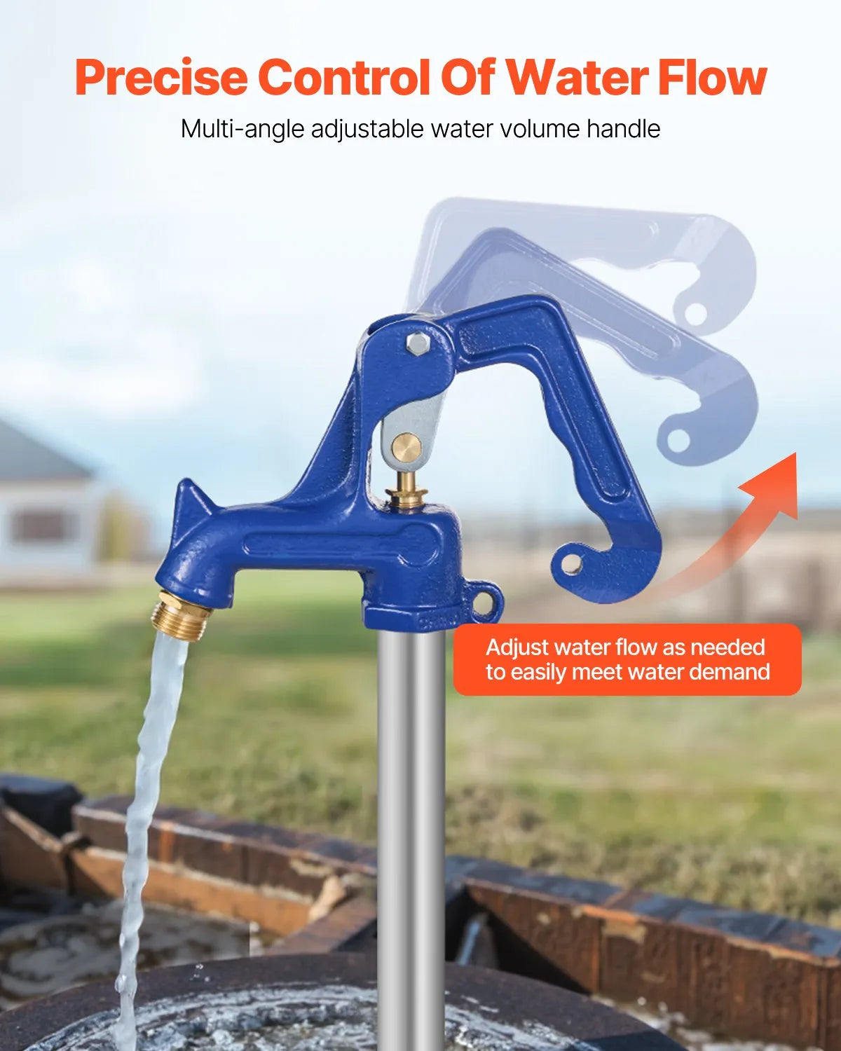 Outdoor Tap Frost-Resistant Replacement Valve (Blue) – Anti-Freeze Hydrant Head Mechanism