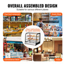 VEVOR 2-niv. komerciāls ēdiena siltuma displeja skapītis ar tvertni picas glabāšanai