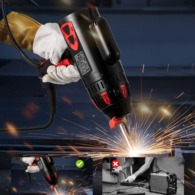 VEVOR Pārnēsājams Rokas Metināšanas Aparāts 20-130A ar Nepārtrauktu Strāvas Regulēšanu