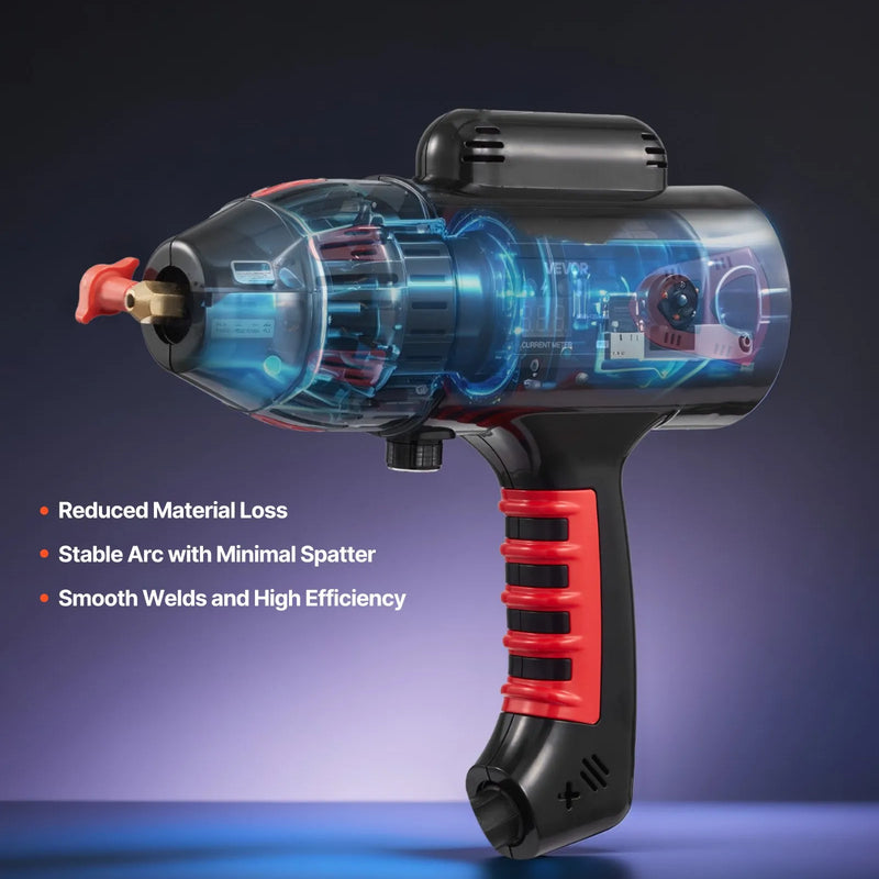VEVOR Pārnēsājams Rokas Metināšanas Aparāts 20-130A ar Nepārtrauktu Strāvas Regulēšanu