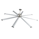 VEVOR 213 cm alumīnija griestu ventilators bez apgaismojuma, tālvadības pults, matēta niša