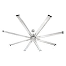 VEVOR 213 cm alumīnija griestu ventilators bez apgaismojuma, tālvadības pults, matēta niša