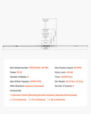 VEVOR 213 cm alumīnija griestu ventilators bez apgaismojuma, tālvadības pults, matēta niša