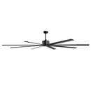 VEVOR 244 cm alumīnija griestu ventilators bez apgaismojuma, tālvadība, līdzstrāvas motors, melns