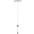 Sniega jumta lāpsta, 63,5 cm asmens, 640 cm alumīnija kāts ar rullīšiem jumta aizsardzībai, neslīdošs rokturis, viegli saliekama un lietojama jumta, automašīnas sniega un slapjo lapu tīrīšanai