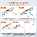 Sniega jumta lāpsta, 63,5 cm asmens, 640 cm alumīnija kāts ar rullīšiem jumta aizsardzībai, neslīdošs rokturis, viegli saliekama un lietojama jumta, automašīnas sniega un slapjo lapu tīrīšanai