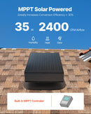 VEVOR 35 W saules ventilators bēniņiem ar gudro termostatu un bezsuku motoru