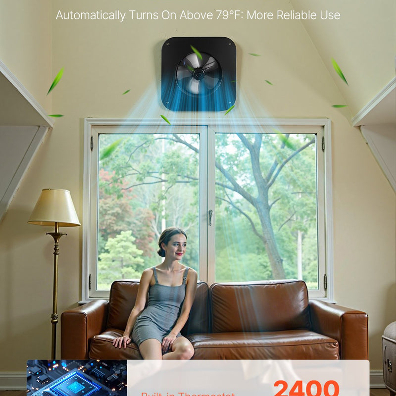 VEVOR 35 W saules ventilators bēniņiem ar gudro termostatu un bezsuku motoru