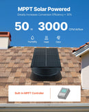 VEVOR 50 W saules jumta bēniņu izplūdes ventilators ar viedtermostatu un tālvadības pulti