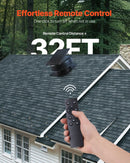 VEVOR 50 W saules jumta bēniņu izplūdes ventilators ar viedtermostatu un tālvadības pulti