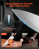 VEVOR virtuves nažu komplekts, 5 daļas, augsta oglekļa nerūsējošā tērauda asi naži, izturīgi un noturīgi pret rūsu, profesionāli virtuves naži ar ergonomisku, pret plaisāšanu izturīgu rokturi precīzai griešanai