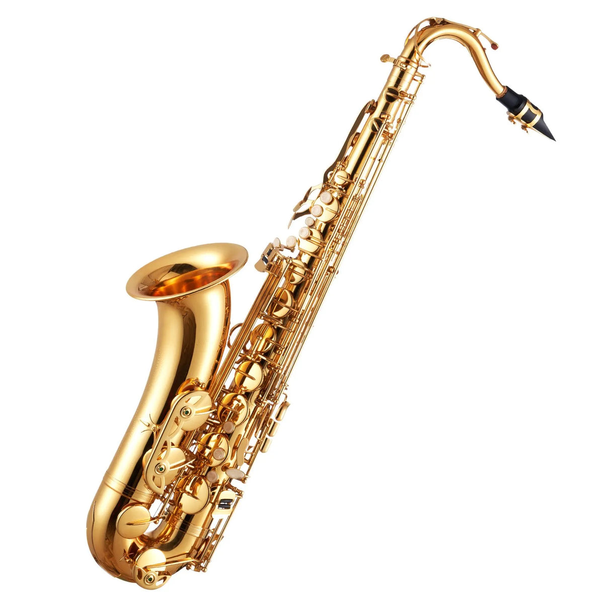 VEVOR Tenor Saxophone B♭, Brass, 23 Keys, Beginner Kit with Case, Mouthpieces and Straps, Gold