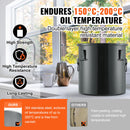 VEVOR 38 L nerūsējošā tērauda eļļļas savākšanas konteiners ar vāku, filtru un ritentiņiem