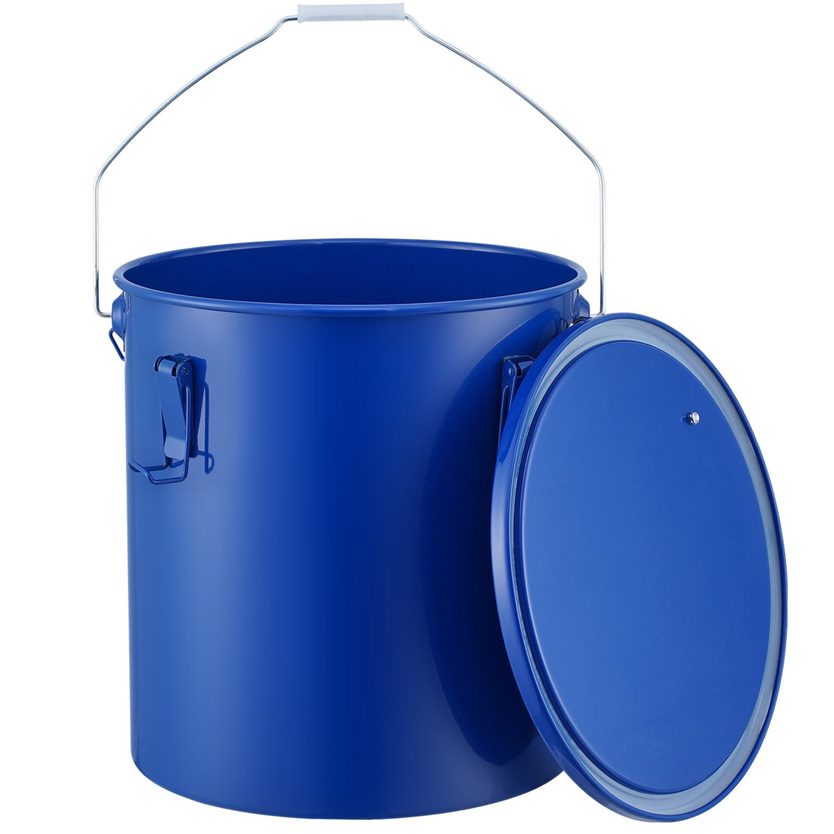 VEVOR Deep Fryer Oil Tank 22.7 L, Carbon Steel with Anti-Corrosion Coating, Lid and Filter Bag