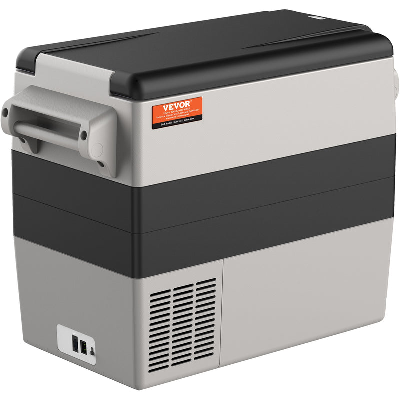 52L VEVOR pārnēsājams auto ledusskapis/saldētavas kompresors, divas zonas